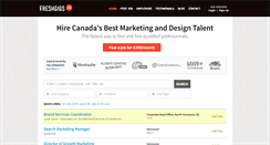 Desktop Screenshot of freshgigs.ca